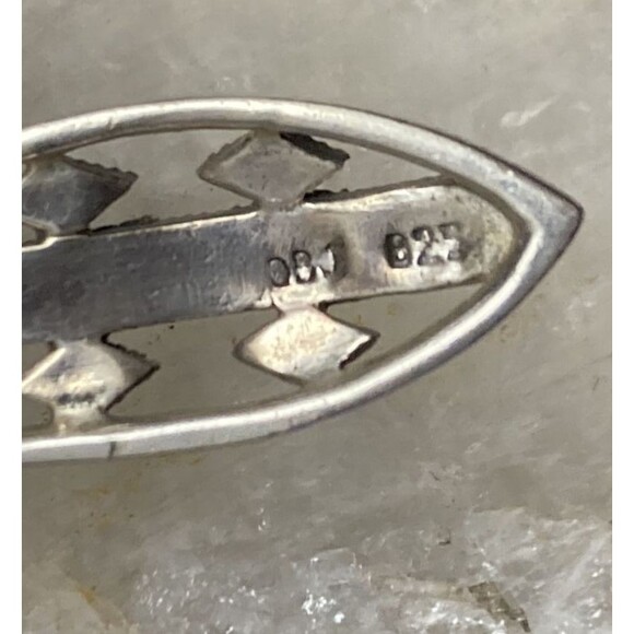 Vintage DBJ Victoria Townsend Cross‎ Pendant 18.5'' Necklace 925 Silver 10g - Picture 4 of 10